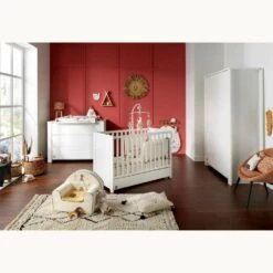 Commode 3 Tiroirs Loft Blanc -Magasin Général Pour Enfants loft blanc commode 3 tiroirs sur montants sauthon meubles OC