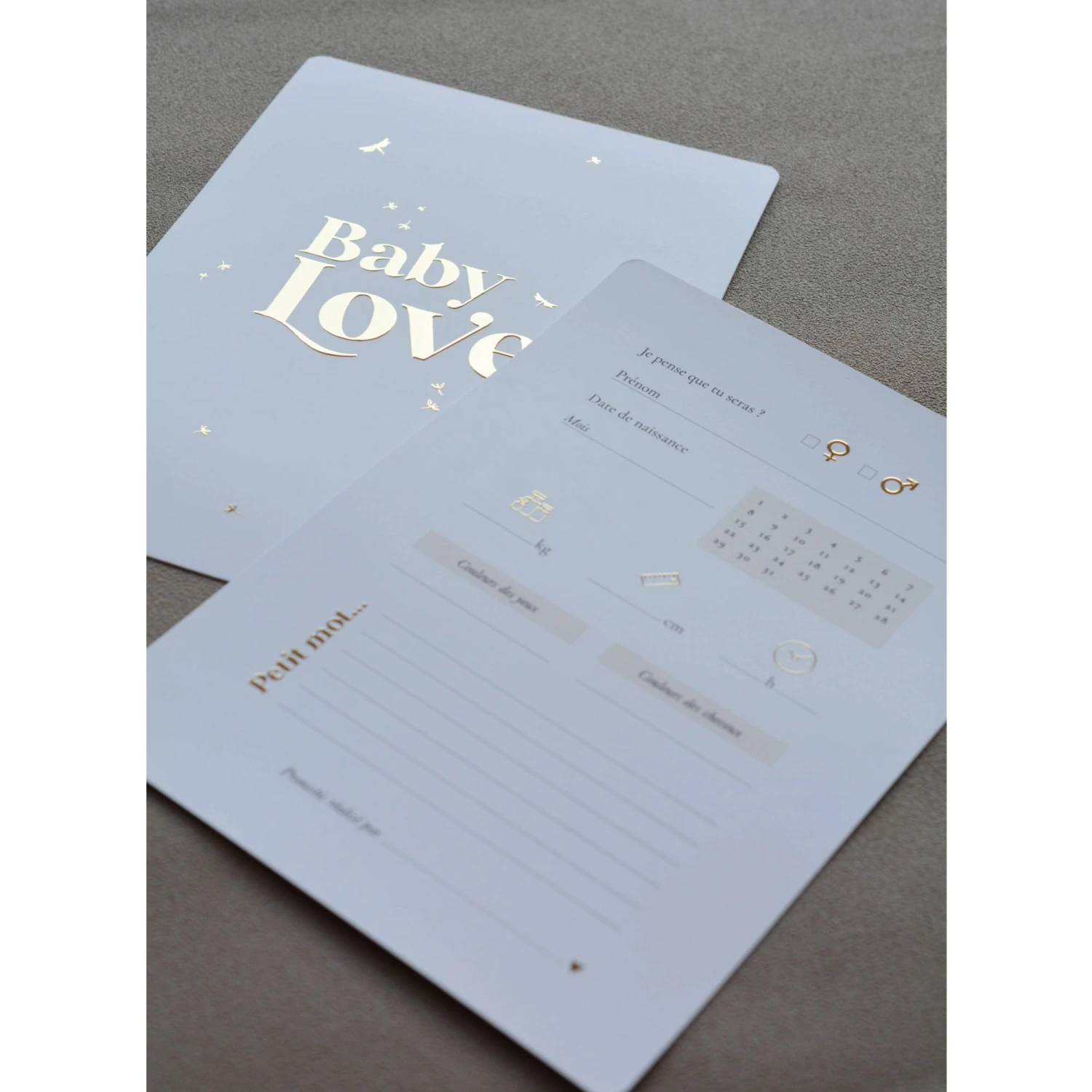 Lot De 10 Cartes De Pronostics Babyshower 6 Lot De 10 Cartes De Pronostics Babyshower – Image 4