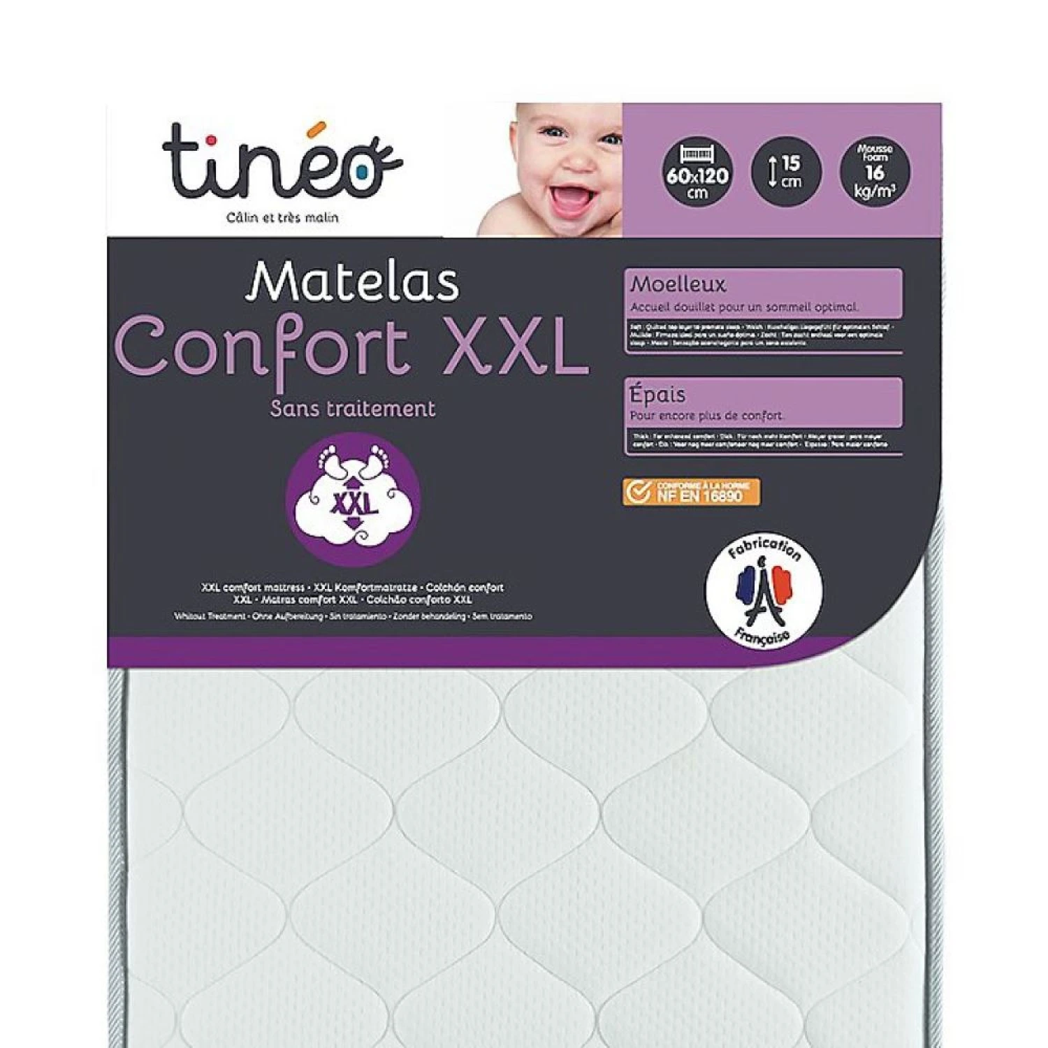 Matelas Confort XXL 60 X 120 X 15 Cm 3 Matelas Confort XXL 60 X 120 X 15 Cm