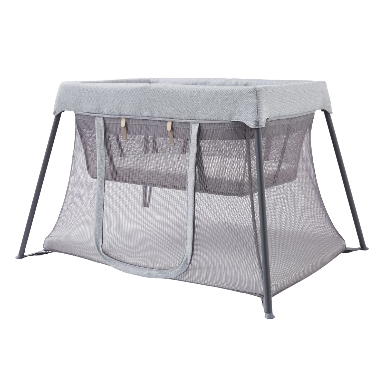 Lit Parapluie Avec Berceau Gris 4 Lit Parapluie Avec Berceau Gris – Image 2