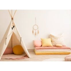 Matelas De Sol Monaco Bloom Pink -Magasin Général Pour Enfants monaco matress pure line bloom pink nobodinoz OD