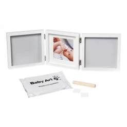 Cadre Empreinte Bébé 3 Volets My Baby Style Gris 7 Cadre Empreinte Bébé 3 Volets My Baby Style Gris -Magasin Général Pour Enfants my baby style grey double baby art OC