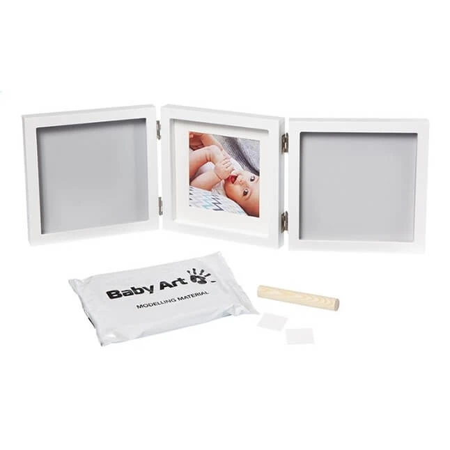 Cadre Empreinte Bébé 3 Volets My Baby Style Gris 5 Cadre Empreinte Bébé 3 Volets My Baby Style Gris – Image 3