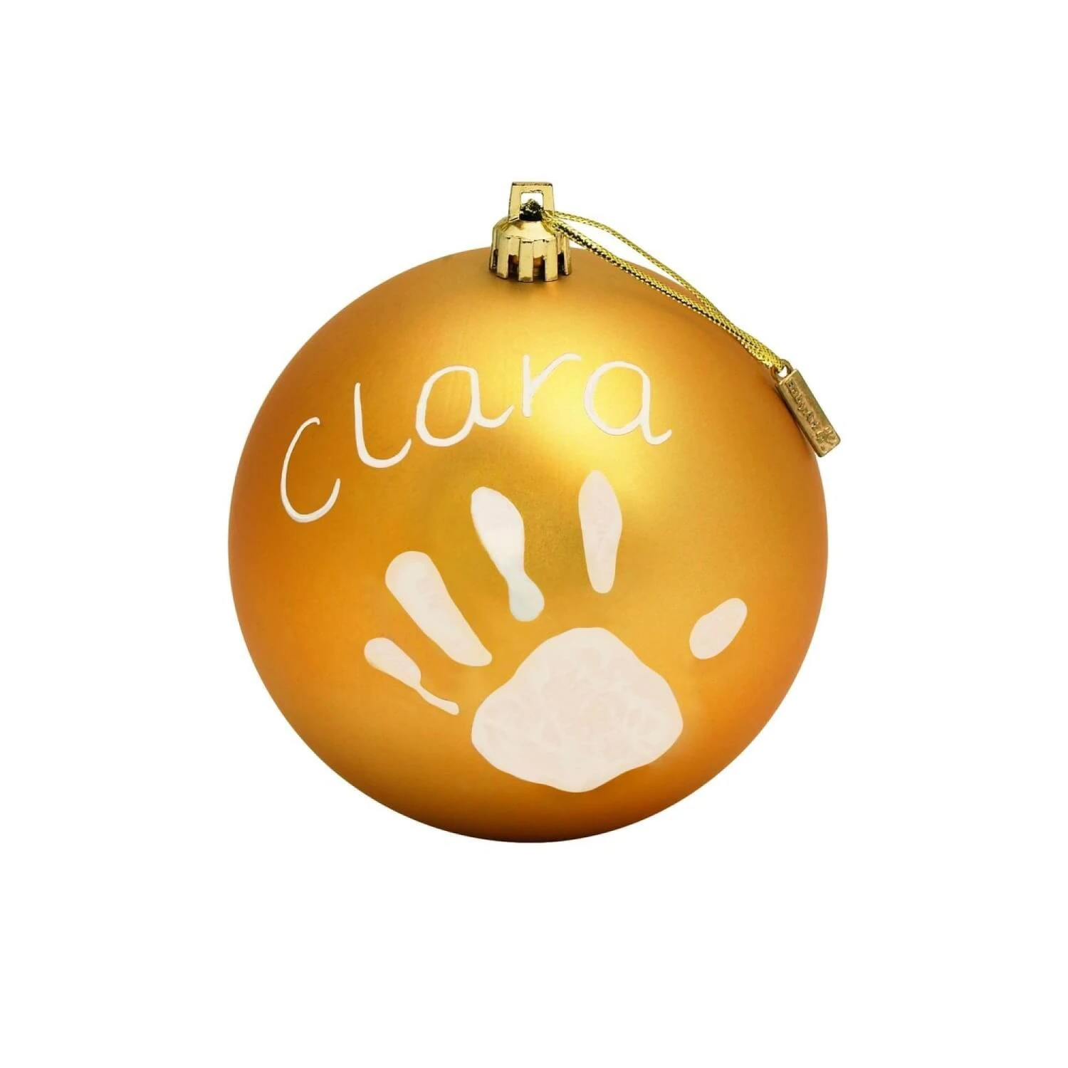 Boule De Noël Empreinte Or 3 Boule De Noël Empreinte Or