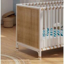 Lit Bébé Nemo 60 X 120 Cm En Rotin Naturel -Magasin Général Pour Enfants nemo lit en rotin 60 x 120 cm naturel theo OD