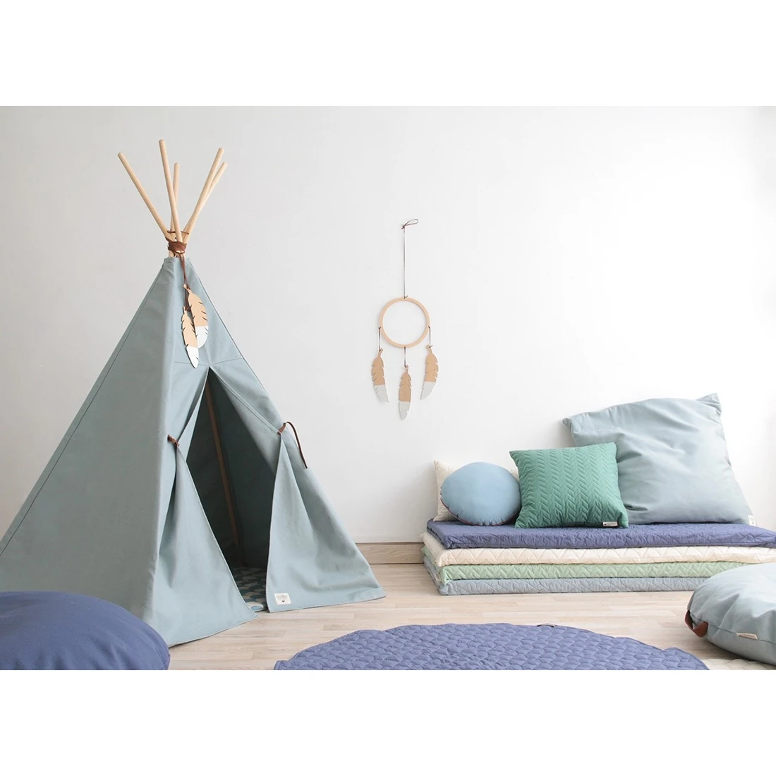 Tipi Enfant Nevada Riviera Blue 4 Tipi Enfant Nevada Riviera Blue – Image 2