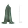 Jollein Pack Ciel De Lit Vintage 245 Cm Ash Green + Flèche De Lit Blanche