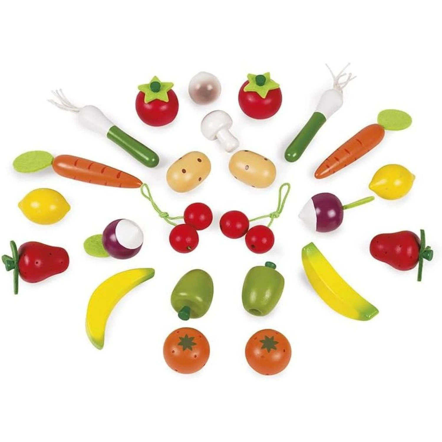 Janod Panier De 24 Fruits Et Légumes En Bois 4 Janod Panier De 24 Fruits Et Légumes En Bois – Image 2