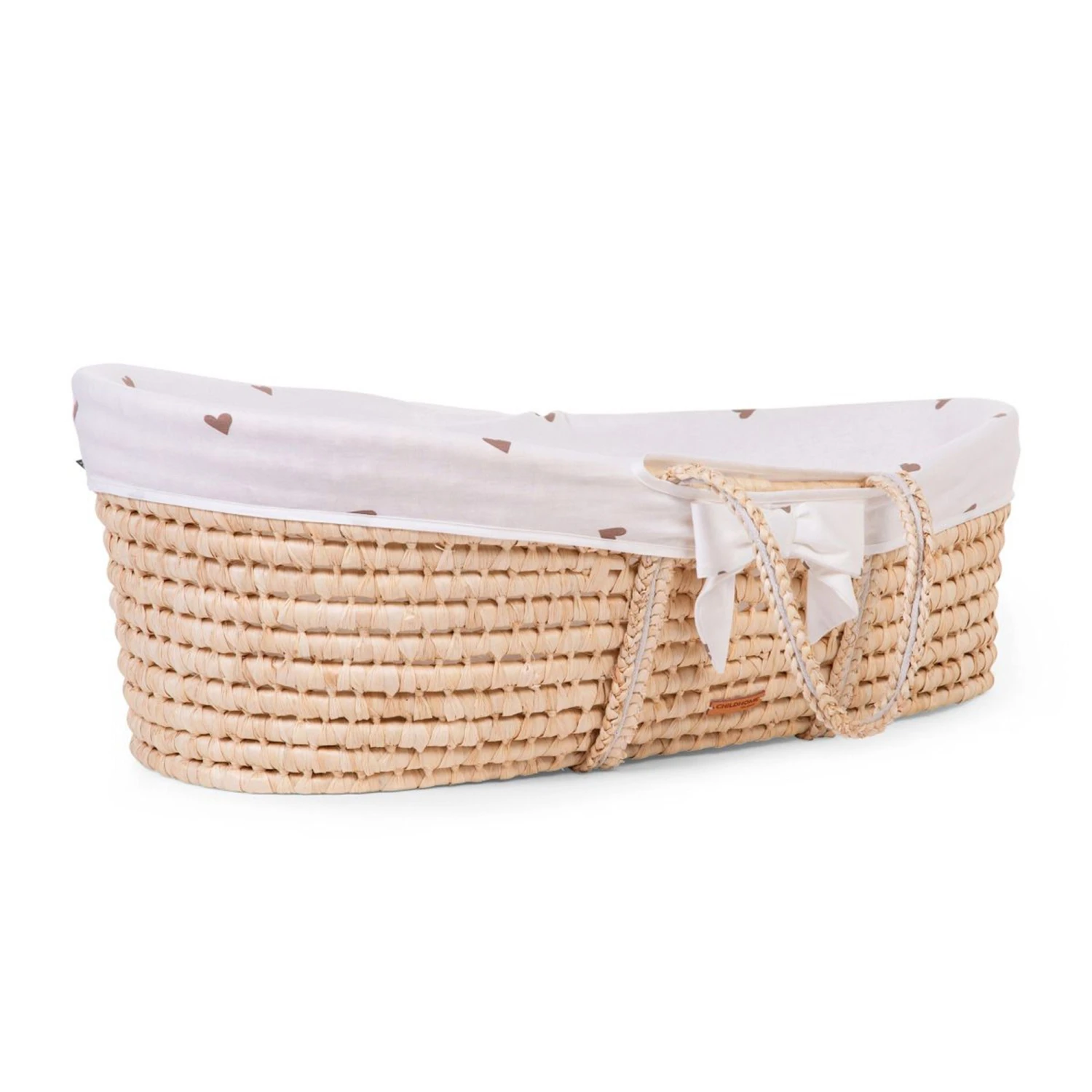 Childhome Couffin Panier Moise Natural + Matelas + Habillage Jersey Hearts 4 Childhome Couffin Panier Moise Natural + Matelas + Habillage Jersey Hearts – Image 2