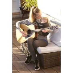 Petite écharpe De Portage Sans Nœud Anthracite Et Olive -Magasin Général Pour Enfants petite echarpe sans noeud anthraciteolive love radius OD