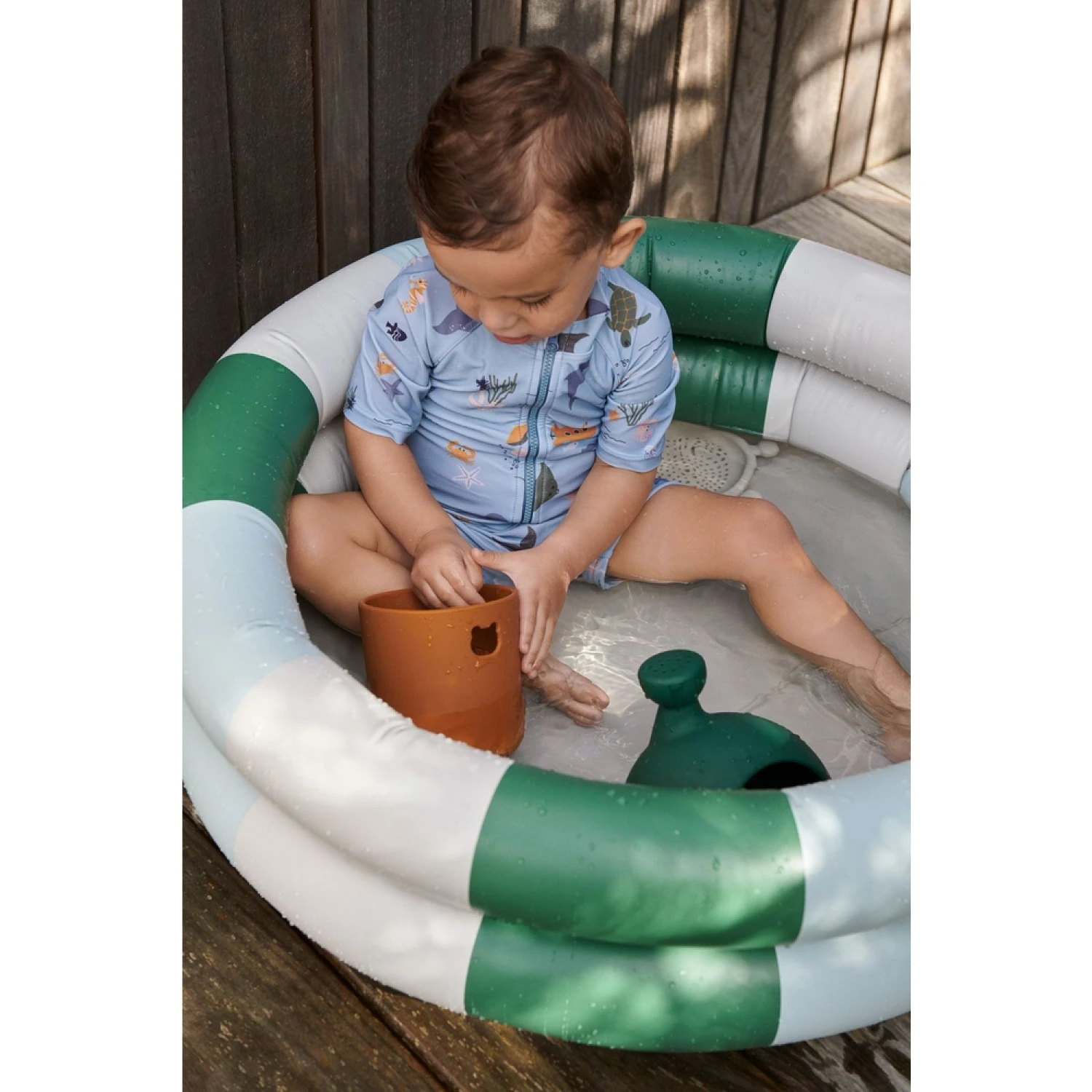 Liewood Piscine Gonflable Leonore Sea Blue/Crème De La Crème 6 Liewood Piscine Gonflable Leonore Sea Blue/Crème De La Crème – Image 4