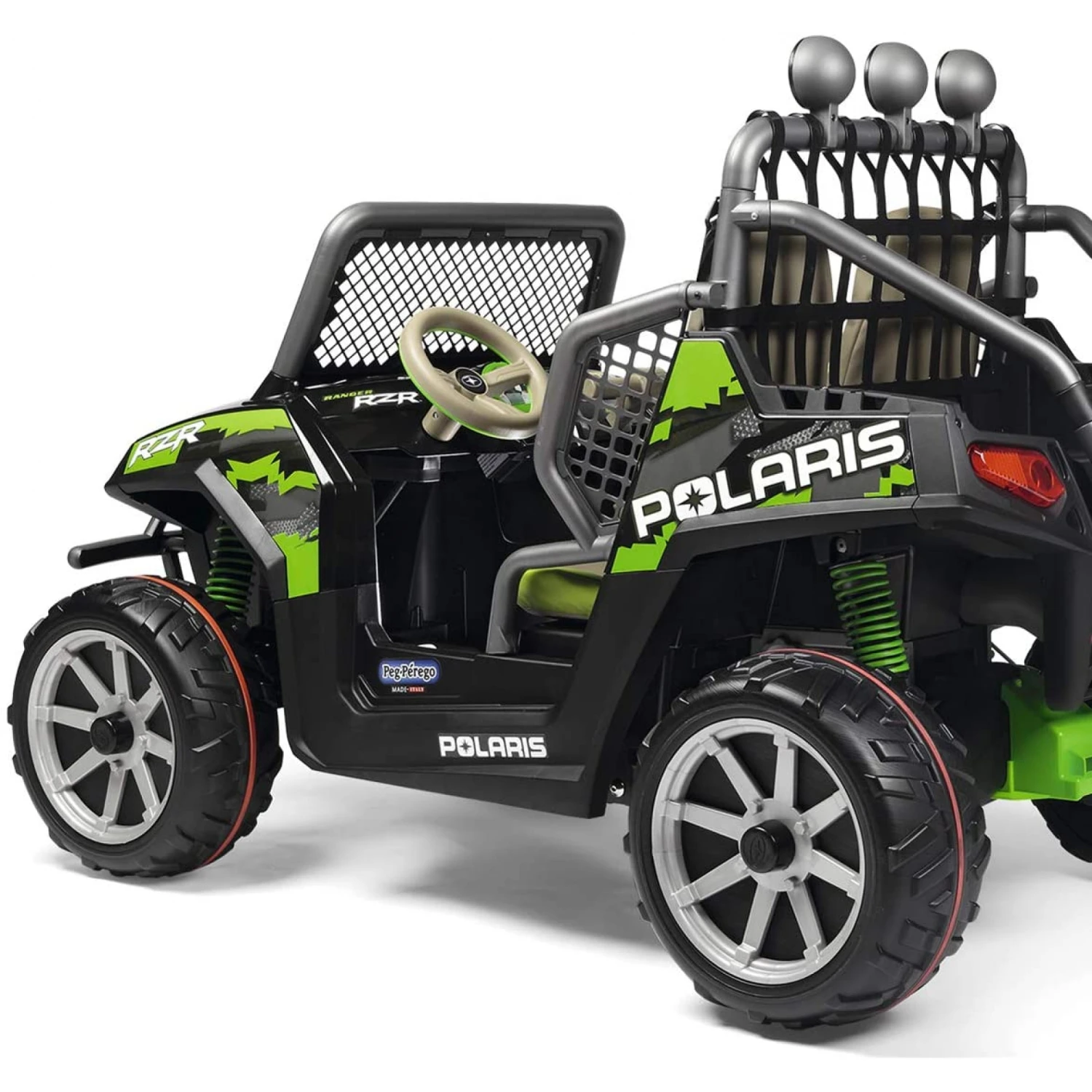 PEG PEREGO Voiture 4x4 Électrique Polaris Ranger RZR Green Shadow 24V 7 PEG PEREGO Voiture 4x4 Électrique Polaris Ranger RZR Green Shadow 24V – Image 5