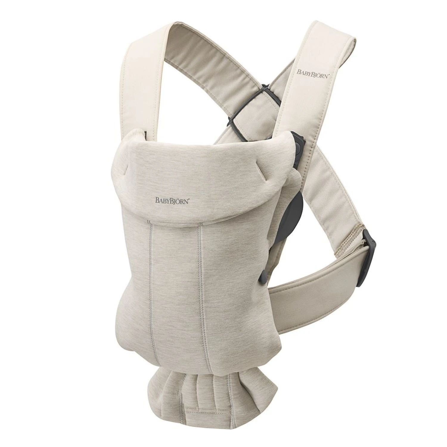 BabyBjörn Porte Bébé Mini Jersey 3D Beige Clair 3 BabyBjörn Porte Bébé Mini Jersey 3D Beige Clair