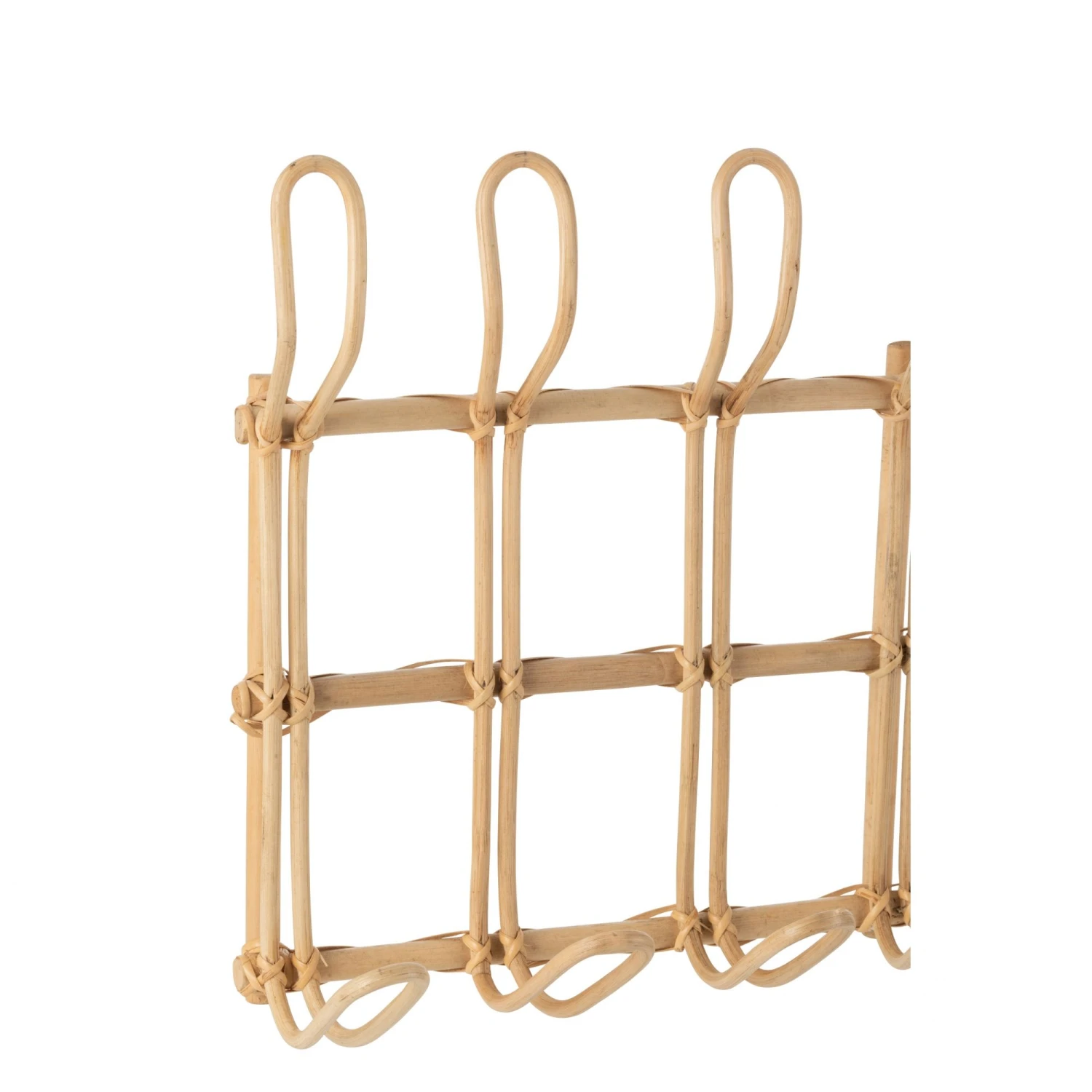 Porte-manteau Ellen 6 Crochets Rotin Naturel 4 Porte-manteau Ellen 6 Crochets Rotin Naturel – Image 2