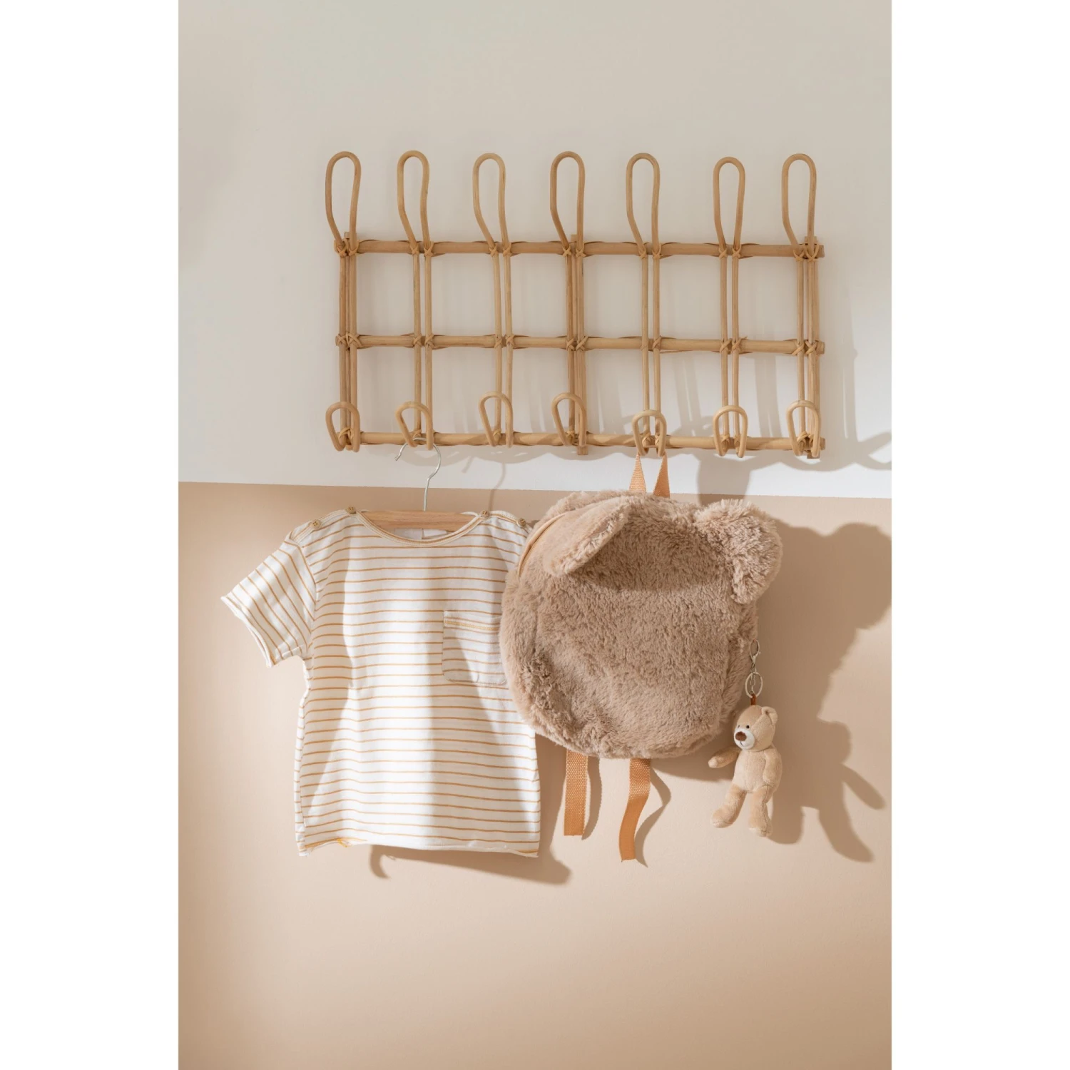 Porte-manteau Ellen 6 Crochets Rotin Naturel 5 Porte-manteau Ellen 6 Crochets Rotin Naturel – Image 3