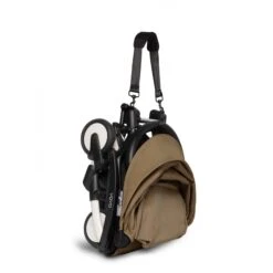 Babyzen Poussette YOYO² Pack 6+ - Cadre Blanc - Toffee -Magasin Général Pour Enfants poussette yoyo pack 6 cadre blanc toffee babyzen OE