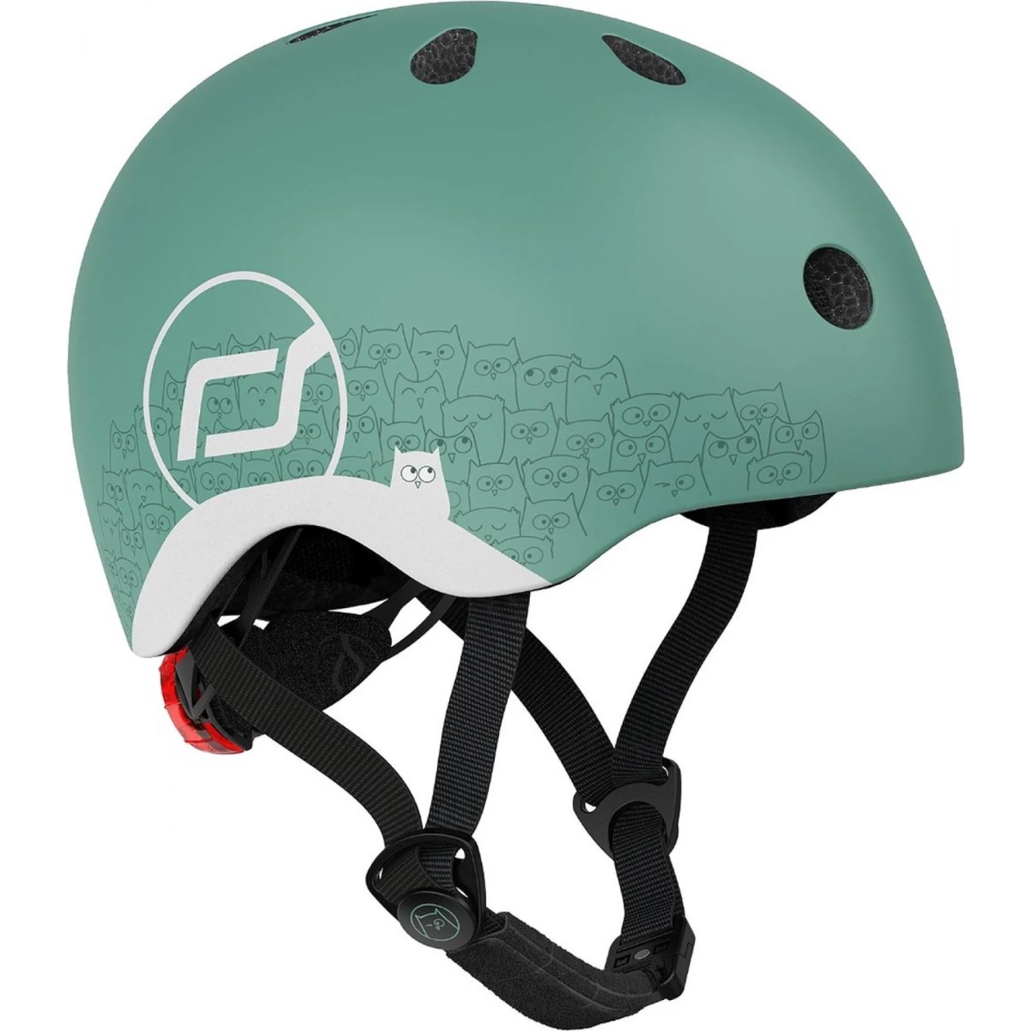 Scoot & Ride Casque Pour Enfant Taille XS Vert Foret Réfléchissant 3 Scoot & Ride Casque Pour Enfant Taille XS Vert Foret Réfléchissant