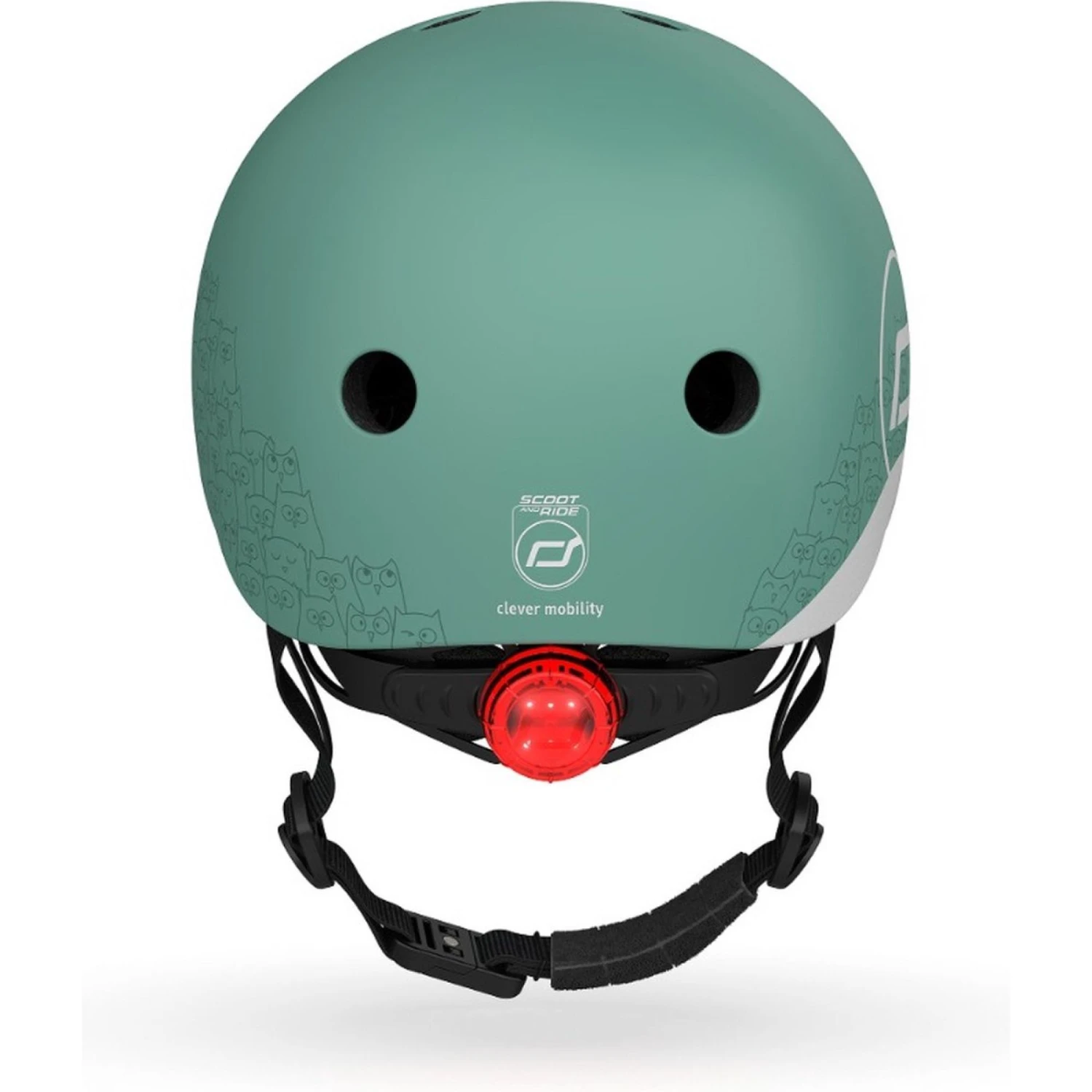 Scoot & Ride Casque Pour Enfant Taille XS Vert Foret Réfléchissant 4 Scoot & Ride Casque Pour Enfant Taille XS Vert Foret Réfléchissant – Image 2