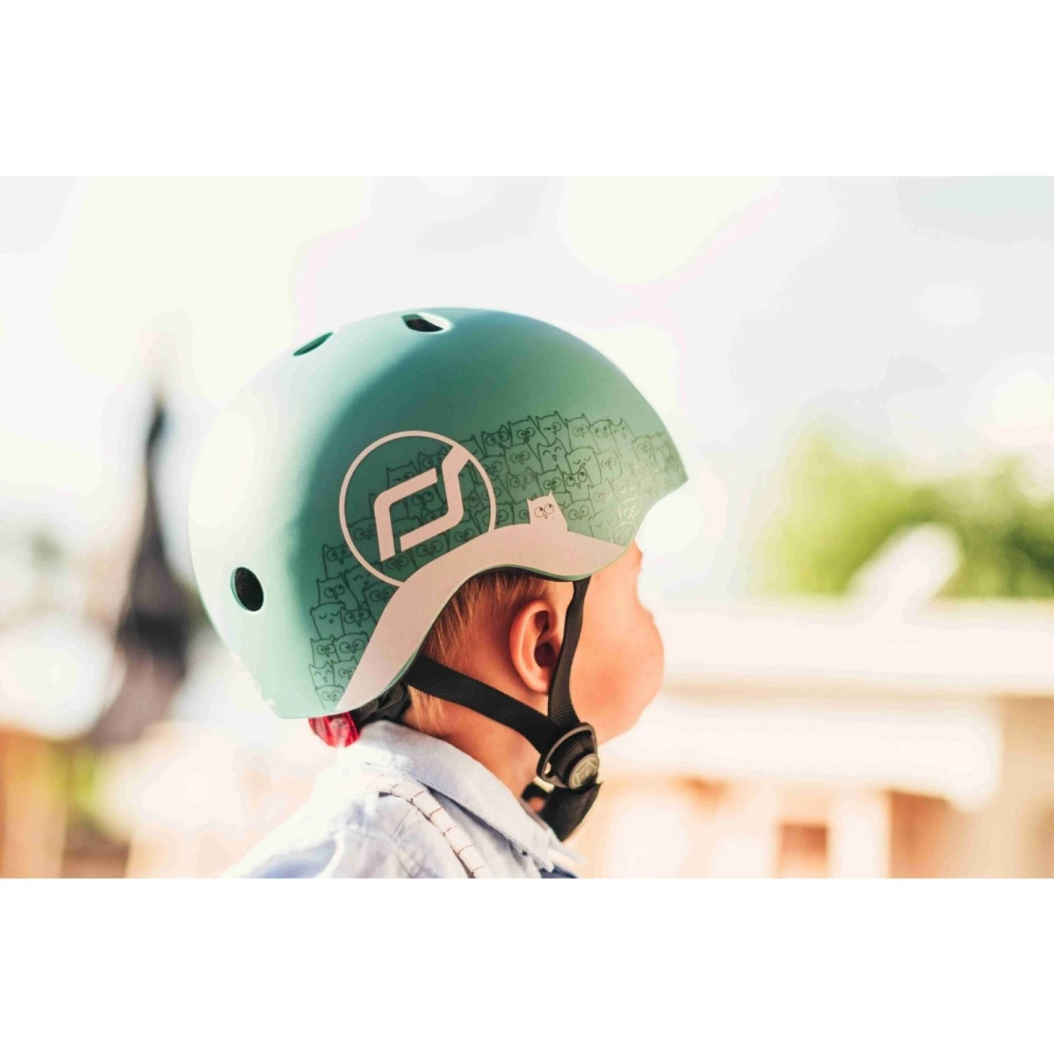 Scoot & Ride Casque Pour Enfant Taille XS Vert Foret Réfléchissant 6 Scoot & Ride Casque Pour Enfant Taille XS Vert Foret Réfléchissant – Image 4