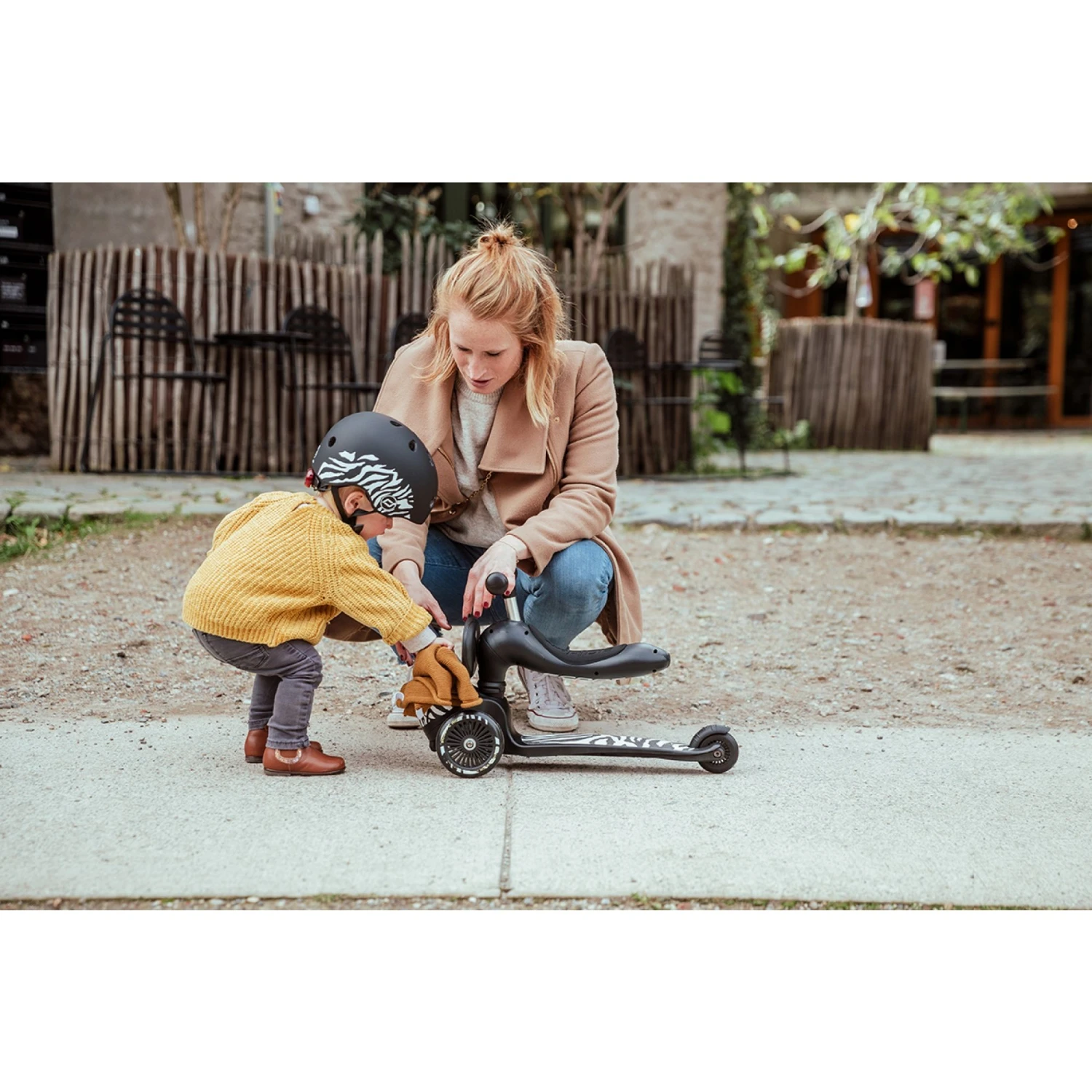 Scoot & Ride Casque Pour Enfant Taille XS Vert Foret Réfléchissant 9 Scoot & Ride Casque Pour Enfant Taille XS Vert Foret Réfléchissant – Image 7