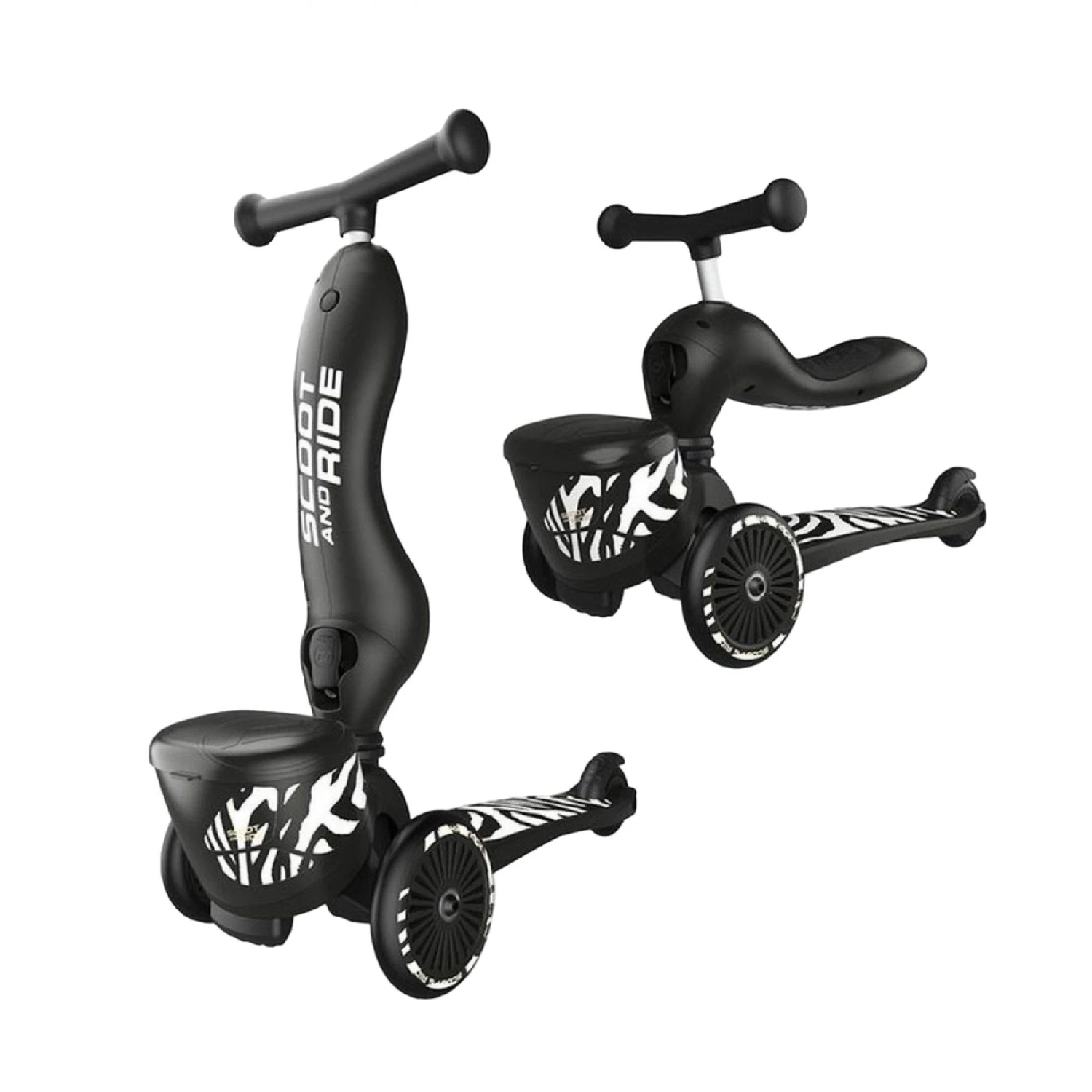 Scoot & Ride Porteur évolutif En Trottinette Highwaykick 1 Zebre 4 Scoot & Ride Porteur évolutif En Trottinette Highwaykick 1 Zebre – Image 2