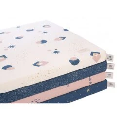 Matelas De Sol Coton Bio St Barth Gold Bubble Night Blue 5 Matelas De Sol Coton Bio St Barth Gold Bubble Night Blue -Magasin Général Pour Enfants st barth gold bubble night blue nobodinoz OB