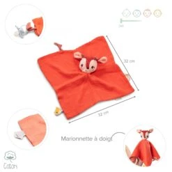 Lilliputiens Doudou Lange Eco-friendly Stella Le Faon 8 Lilliputiens Doudou Lange Eco-friendly Stella Le Faon -Magasin Général Pour Enfants stella doudou eco lilliputiens OB