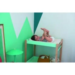 Table à Langer Avec 2 Plateaux Margot Hybride Gris -Magasin Général Pour Enfants table a langer margot 2 plateaux et repose serviette combelle 313011 OF