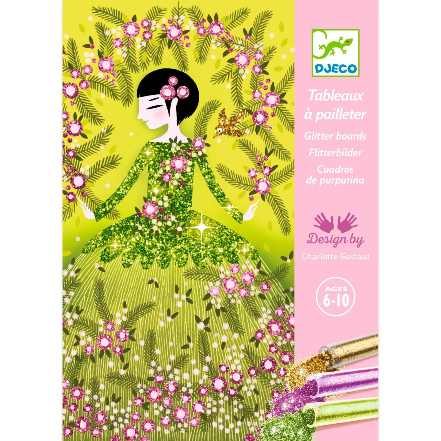 Djeco Tableau à Pailleter Robes à Paillettes 3 Djeco Tableau à Pailleter Robes à Paillettes