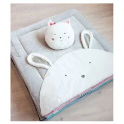 Tapis De Chambre 100x100 Cm Tapidou Lapin 7 Tapis De Chambre 100x100 Cm Tapidou Lapin -Magasin Général Pour Enfants tapidou lapin perle doudou et compagnie OC