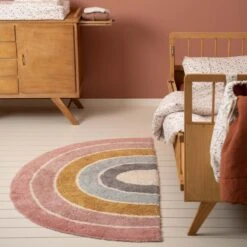 Little Dutch Tapis Rainbow Rose 80 X 130 Cm -Magasin Général Pour Enfants tapis rainbow shape rose 80x130cm little dutch OC