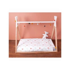 Childhome Tipi De Lit Bébé 70 X 140 Cm Naturel Et Blanc 6 Childhome Tipi De Lit Bébé 70 X 140 Cm Naturel Et Blanc -Magasin Général Pour Enfants tipi lit natblanc 70x140 child wood OB