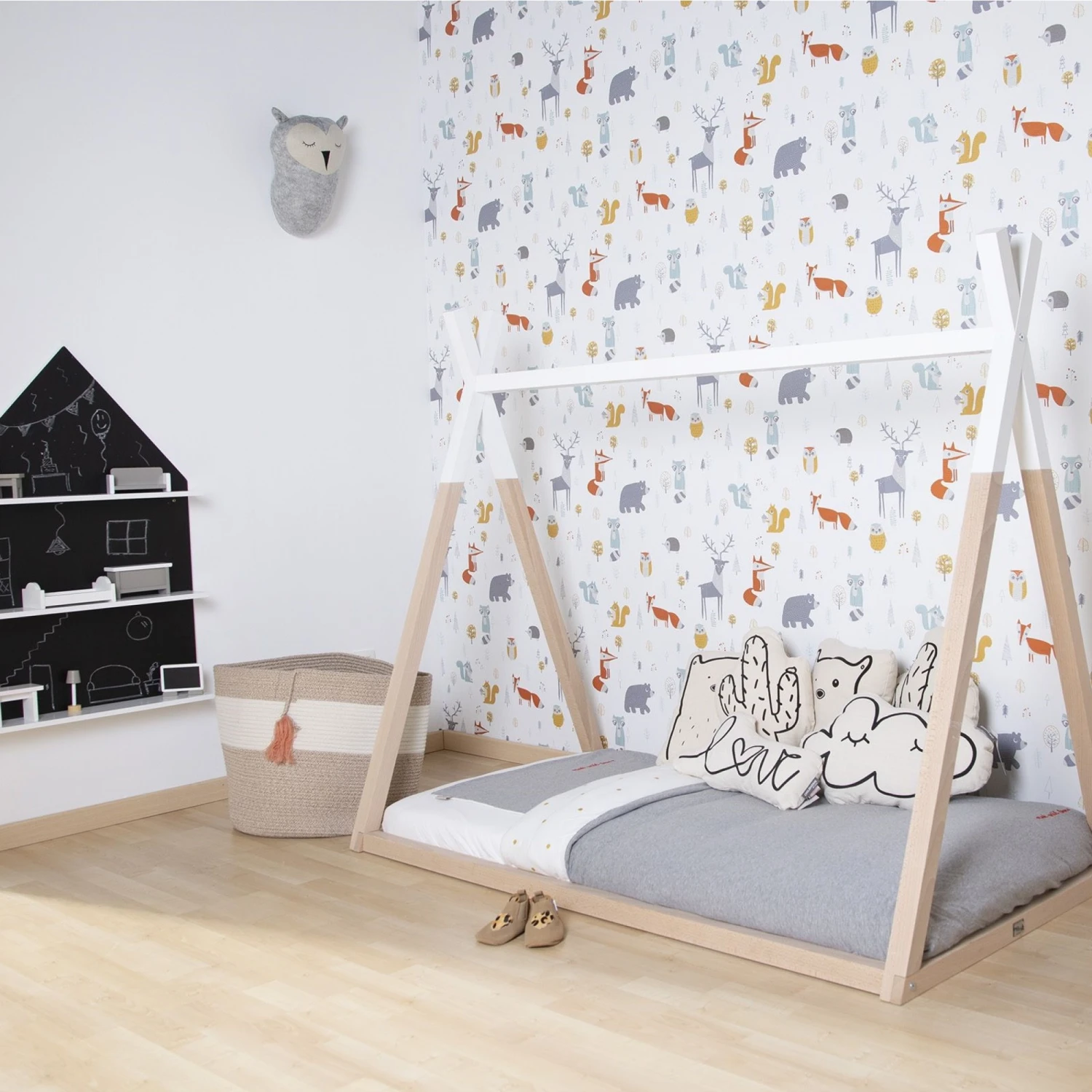 Childhome Tipi De Lit Bébé 70 X 140 Cm Naturel Et Blanc 5 Childhome Tipi De Lit Bébé 70 X 140 Cm Naturel Et Blanc – Image 3