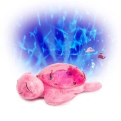 Cloud-B Veilleuse Bébé Projection Plafond Musicale Tortue Tranquille Pink