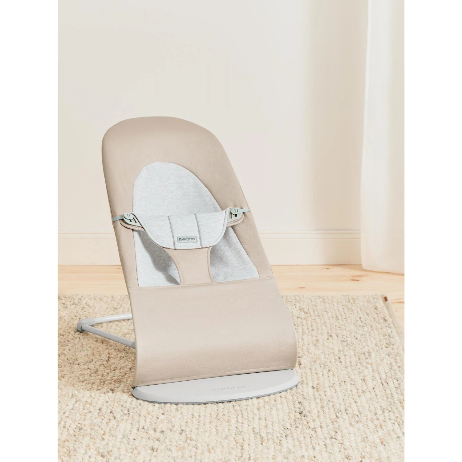 BabyBjörn Transat Bébé Balance Soft Coton Et Jersey Beige Et Gris Cadre Gris Clair 10 BabyBjörn Transat Bébé Balance Soft Coton Et Jersey Beige Et Gris Cadre Gris Clair – Image 8