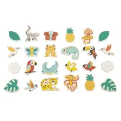 Janod Lot De 24 Magnets Tropicaux
