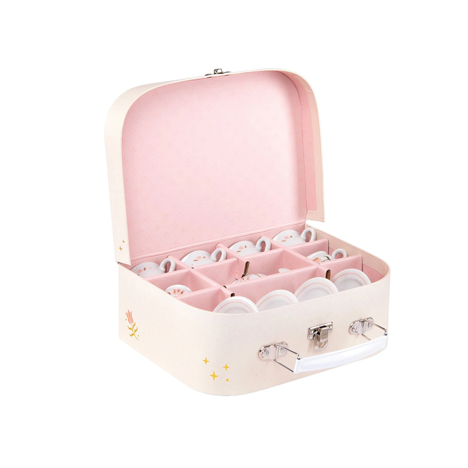 Moulin Roty Valise Dînette Thé Porcelaine La Petite école De Danse 5 Moulin Roty Valise Dînette Thé Porcelaine La Petite école De Danse – Image 3