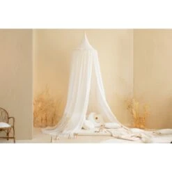 Ciel De Lit Vera Eyelet Lace Natural -Magasin Général Pour Enfants vera eyelet lace natural nobodinoz OC